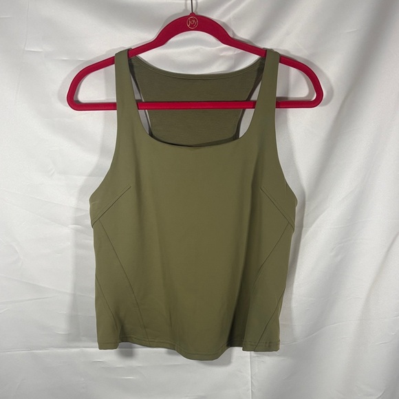 lululemon athletica Tops - Lululemon Olive Green Women's Tank Top SZ 12